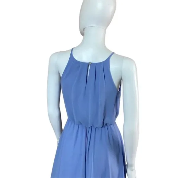 Lush Women's XS Periwinkle Blue Halter A-Line Knee Length Dress - Picture 5 of 12